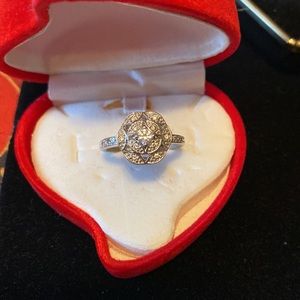 Silver & Diamond Ring